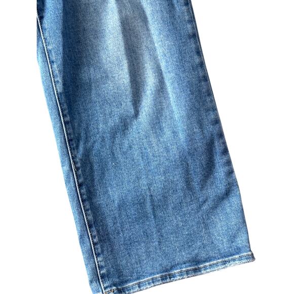 Just Black Denim Blue Jeans The Patch Pocket Wide Leg Pre-Loved Size 27 - Picture 12 of 14